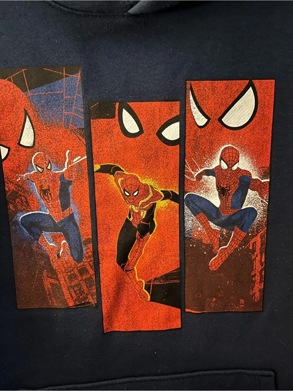 Old Navy Navy Spider-Man Panel Graphic Hoodie
